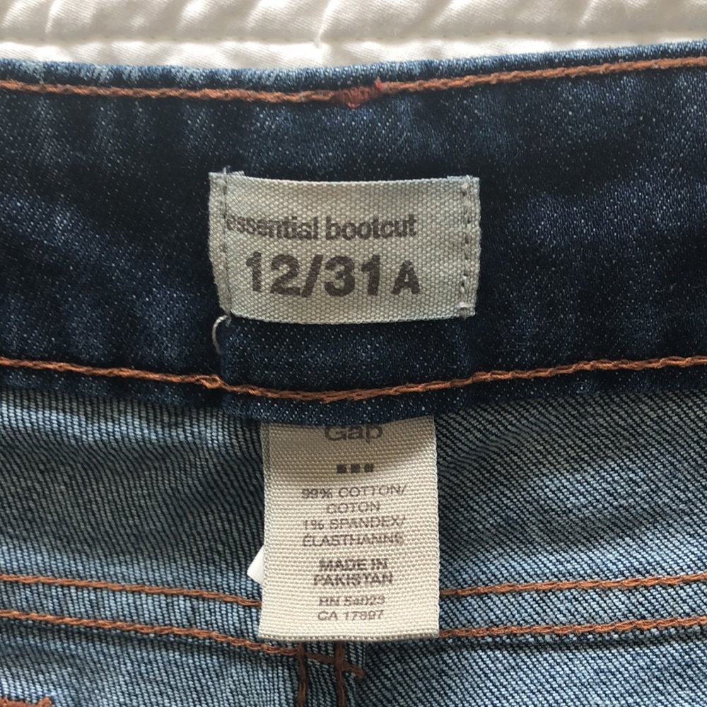 Gap essential bootcut jeans 12A - Picture 2 of 5